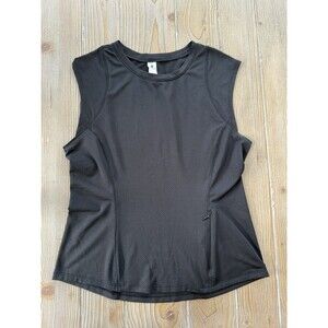 Women’s 90 Degree by Reflex Black Sleeveless Activewear W/Pocket Top - Small